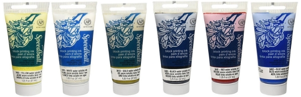 Picture of Speedball Water Soluble Block Ink Starter - Set of 6