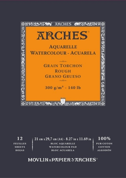 Picture of Arches Watercolor Paper Pad Rough - 300gsm (21x29.7cm)