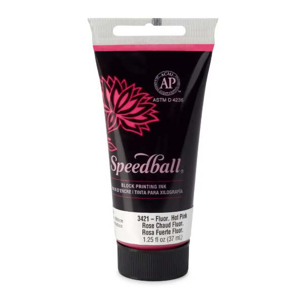 Picture of Speedball Water Block Ink - 37ml Fluorescent Hot Pink