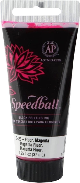 Picture of Speedball Water Block Ink - 37ml Fluorescent Magenta