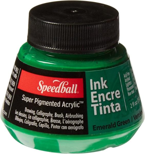 Picture of Speedball Acrylic Ink - 59.2ml Emerald Green