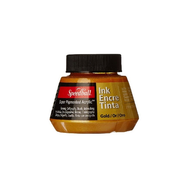 Picture of Speedball Acrylic Ink - 59.2ml Gold