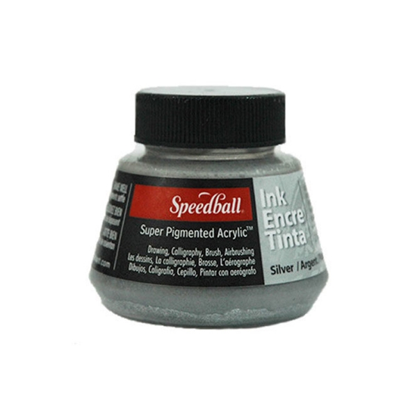 Picture of Speedball Acrylic Ink - 59.2ml Silver