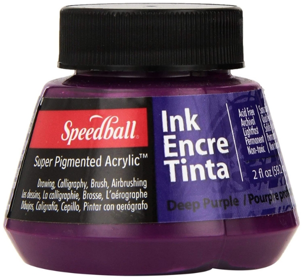 Picture of Speedball Acrylic Ink - 59.2ml Deep Purple