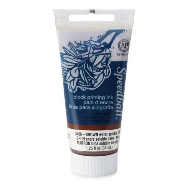 Picture of Speedball Water Block Ink - 37ml Brown