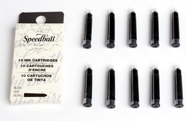 Picture of Speedball Fountain Pen Ink Cartridges - Black