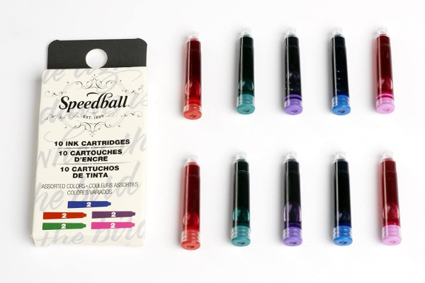 Picture of Speedball Fountain Pen Ink Cartridges - Colour