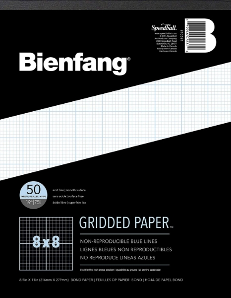 Picture of Speedball Bienfang Gridded Paper - White 8.5x11"