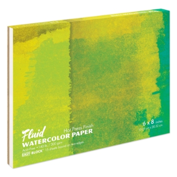 Darice Watercolor Cold Press EZ-Block Aquarellpapier – 6x6 Zoll (ca. 15x15 Cm) Ideal Für Künstler & Hobby-Maler