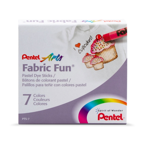 Picture of Pentel Arts Fabric Fun Pastel Dye Sticks - Set of 7