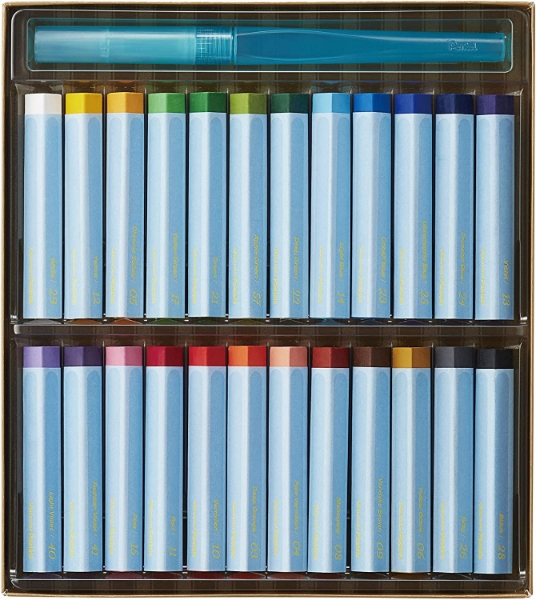 Picture of Pentel Arts Aquash Watercolour Oil Pastels - Set of 24