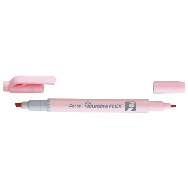 Picture of Pentel Illumina Flex Dual Tip Pastel Highlighter - Pink