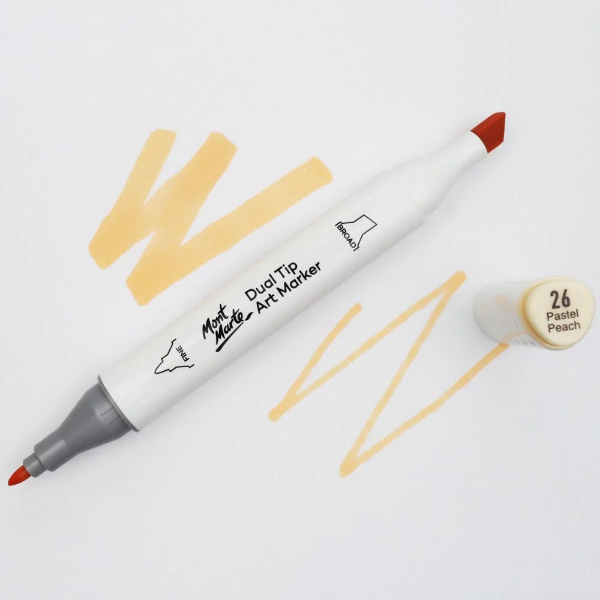 Picture of Mont Marte Dual Tip Art Marker - Pastel Peach 18