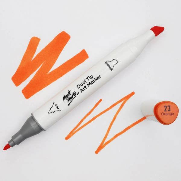 Picture of Mont Marte Dual Tip Art Marker - Orange 23