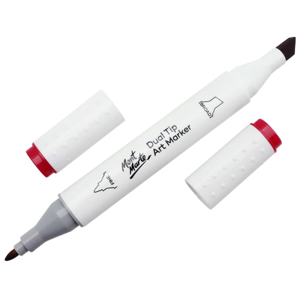 Picture of Mont Marte Dual Tip Art Marker - Cherry Pink 5