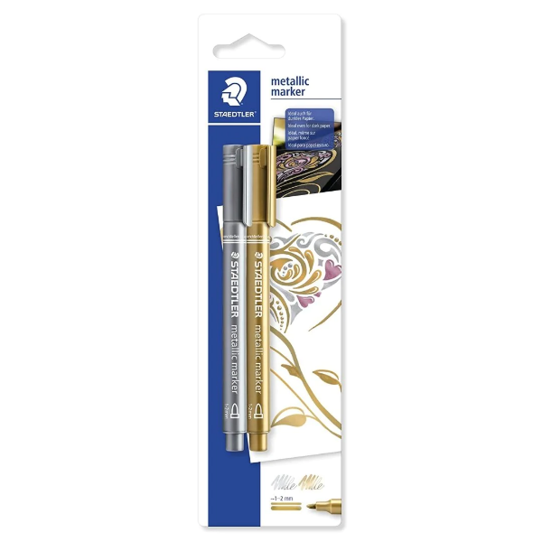 Picture of Staedtler Metallic Marker - Set of 2 (Gold/Silver)