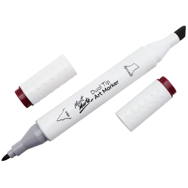 Picture of Mont Marte Dual Tip Art Marker - Wine Red 1 