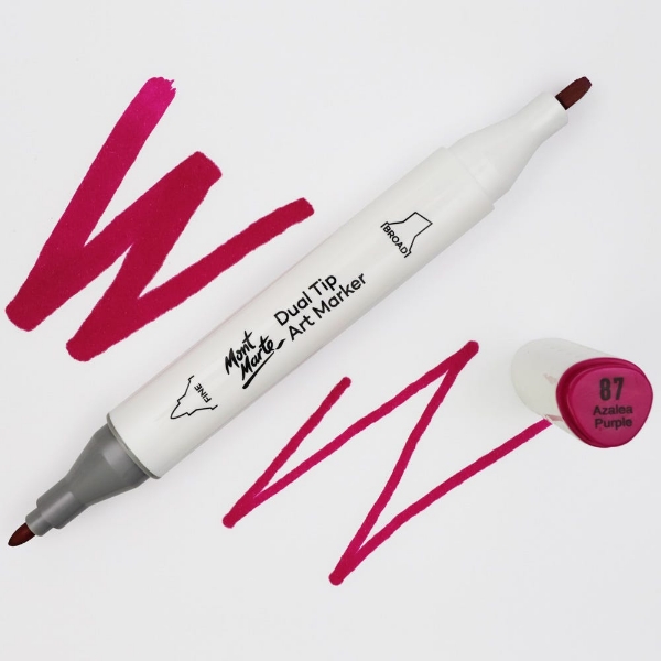Picture of Mont Marte Dual Tip Art Marker - Azalea Purple 87 