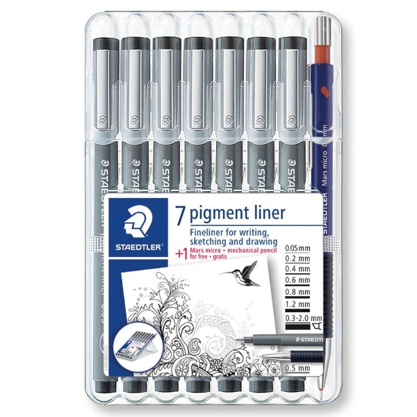 Picture of Staedtler Pigment Liners - Set of 8