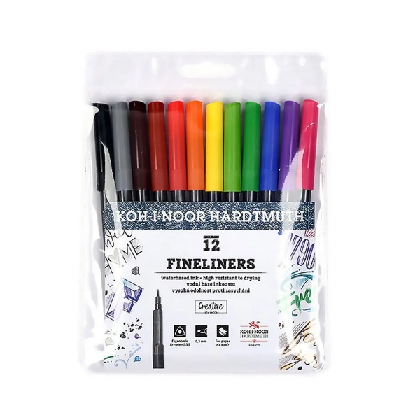 Picture of Kohinoor Fineliners - Set of 12 (0.3mm)