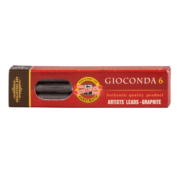 Picture of Kohinoor Gioconda Artist Graphite Lead Set of 6 - 5.6mm (6B)