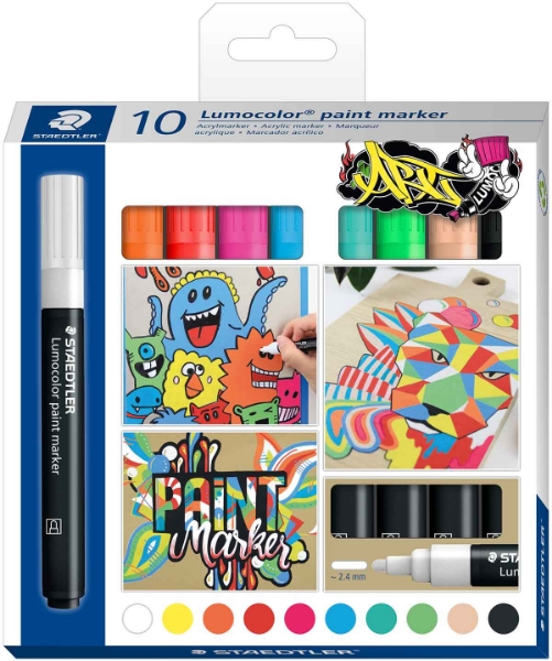 Picture of Staedtler Lumocolor Paint Marker - Set of 10