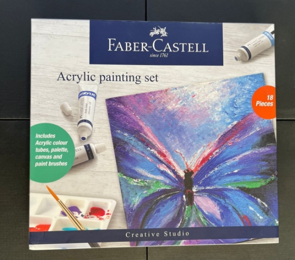 Acrylic Paint Set for Adults & Kids Includes Tabletop Easel Canvas and  Brushes 24 Acrylic Paint Colors 15 Brushes 1 Easel 1 Canvas | Painting Kit  for