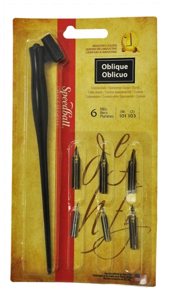 Picture of Speedball Oblique Nib Holder - Set of 6