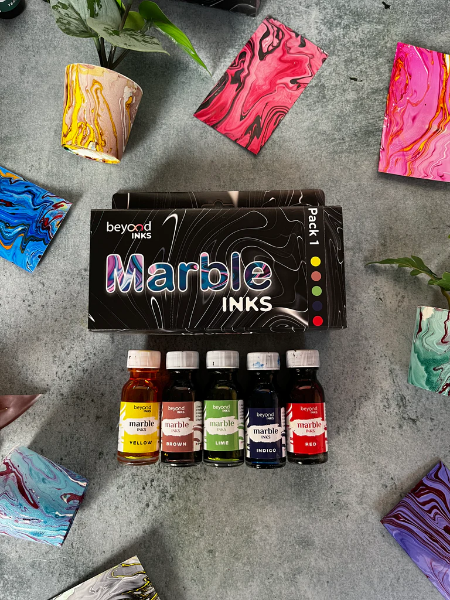 Picture of Beyond Marble Ink - Set of 5 x 15ml (Pack 1)