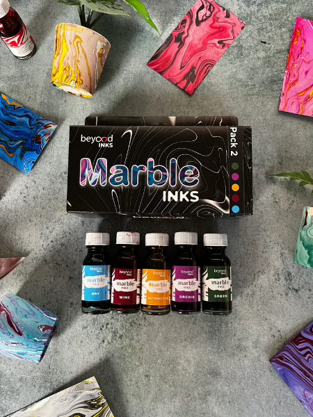 Picture of Beyond Marble Ink - Set of 5 x 15ml (Pack 2)