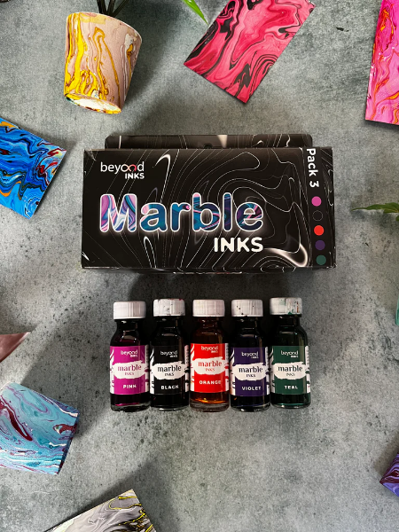 Picture of Beyond Marble Ink - Set of 5 x 15ml (Pack 3)