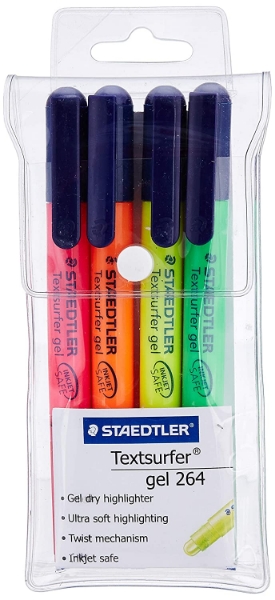 Picture of Staedtler Textsufer Gel Highlighter - Set of 4