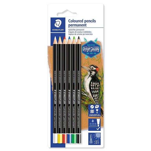 Picture of Staedtler Permanent Colour Pencils - Pack of 6