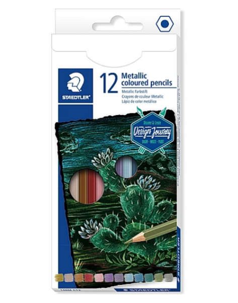Picture of Staedtler Metallic Coloured Pencil - Set of 12