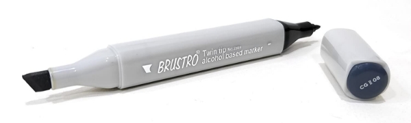 Picture of Brustro Twin Tip Based Alcohol Marker - CG II 08