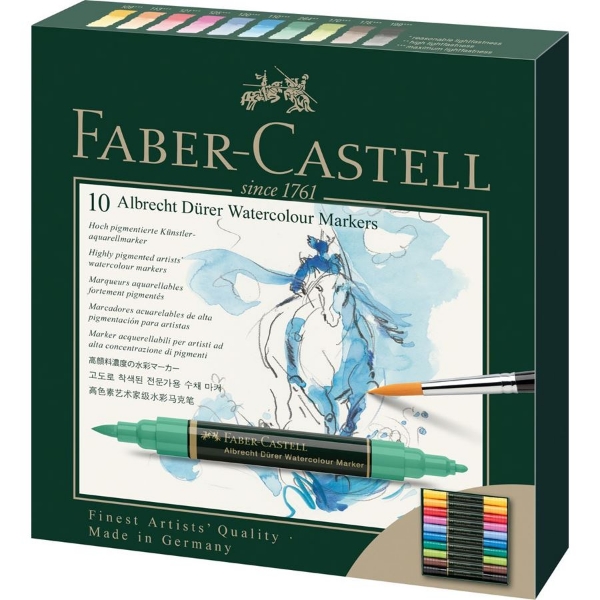 Picture of Faber Castell Albrecht Durer Watercolour Marker - Set of 10