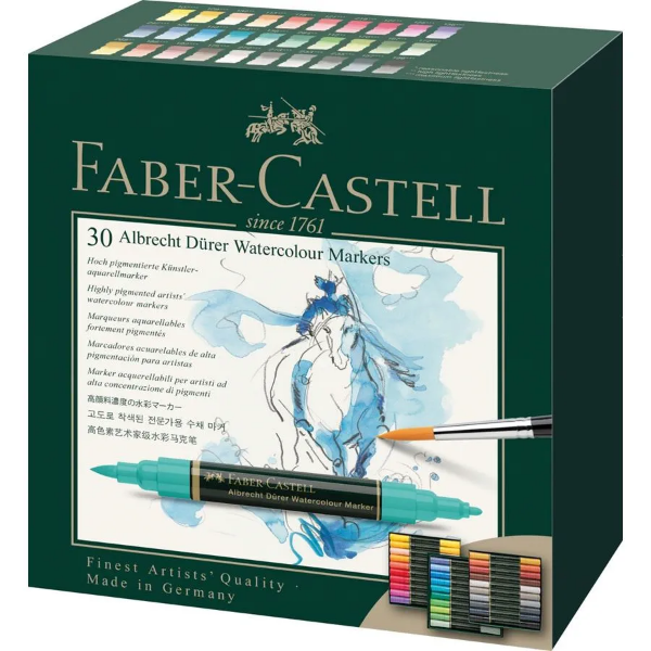 Picture of Faber Castell Albrecht Durer Watercolour Marker - Set of 30