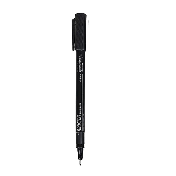 Picture of Brustro Fineliners Pen - Black (0.8mm)