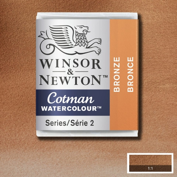 Picture of Winsor & Newton Cotman Water Colour Half Pan - Bronze (SR-2) 