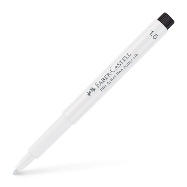 Picture of Faber Castell Pitt Artist Pen Bullet Tip 1.5mm - White 