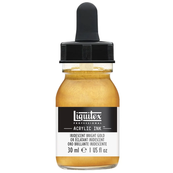 Picture of Liquitex Acrylic Ink Iridescent Bright Gold - 30ml