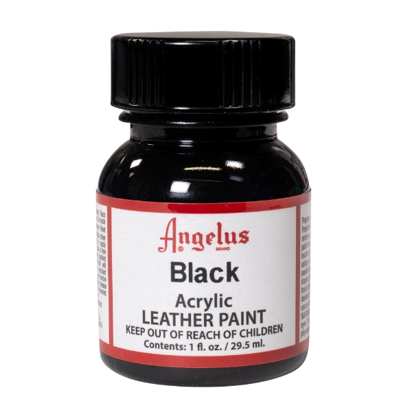 Picture of Angelus Acrylic Leather Paint - Black No.720 (29.5ml)