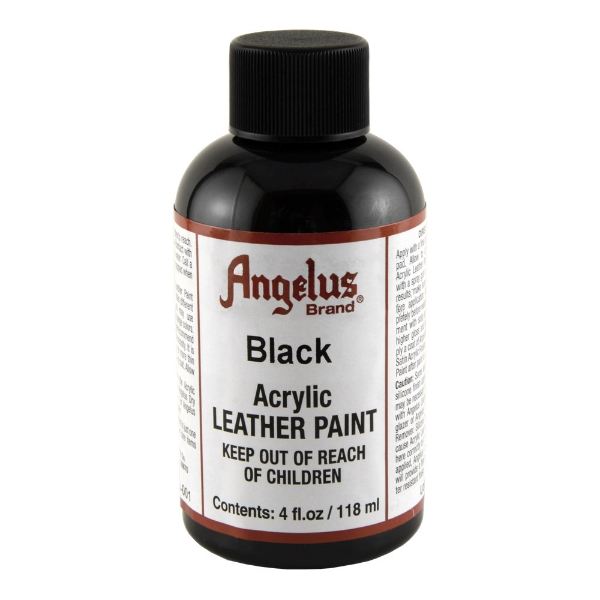 Picture of Angelus Acrylic Leather Paint - Black No.720-04 (118ml) 