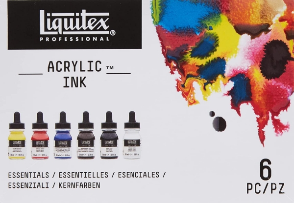 Picture of Liquitex Acrylic Essentials Ink - Set of 6 (30ml)