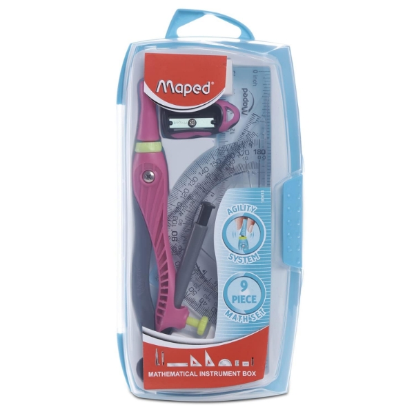 Picture of Maped Agility 9 Pieces Math Set - 181613
