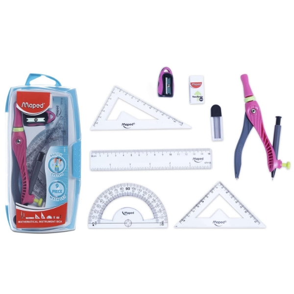 Picture of Maped Agility 9 Pieces Math Set - 181613