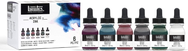 Picture of Liquitex Acrylic Muted Collection Ink Set of 6 - 30ml