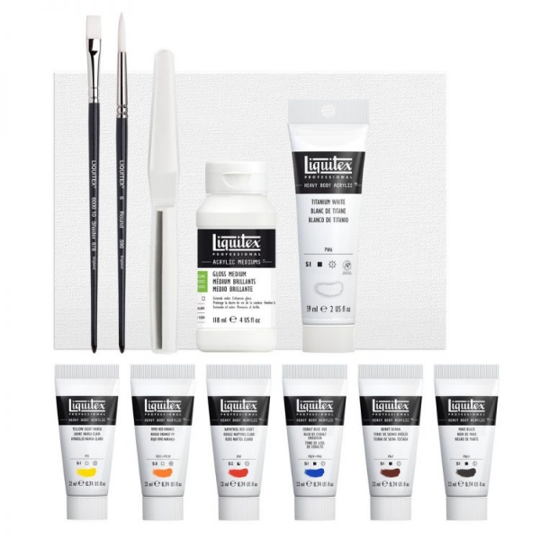 Picture of Liquitex Heavy Body Acrylic Pro Starter - Set of 12