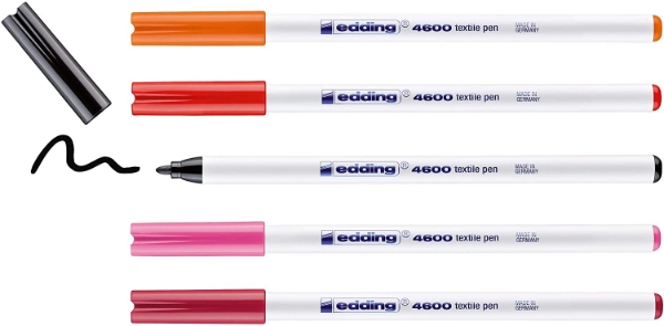 Picture of Edding Textile Pen 1mm Warm Colour - Set of 5 (4-4600-5999)