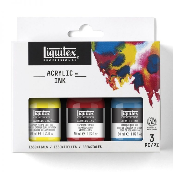 Picture of Liquitex Professional Essentials Acrylic Ink - Set of 3 (30ml)